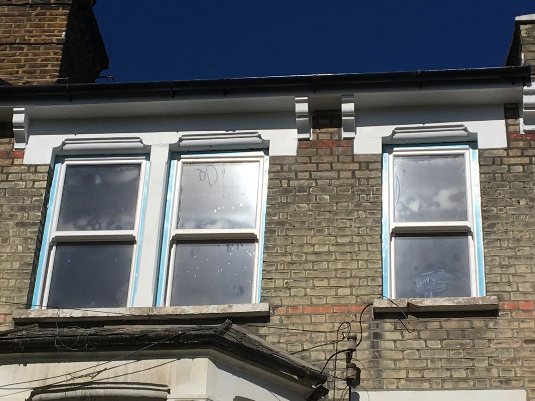 New uPVC sash windows fitted on Victorian terrace in Elephant & Castle